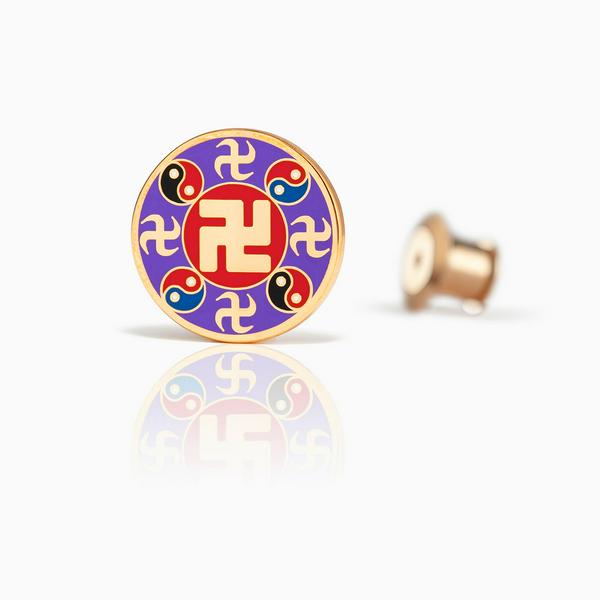 Pin - Falun Purple