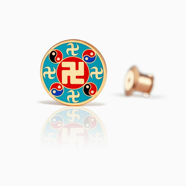 Pin - Falun Light Blue