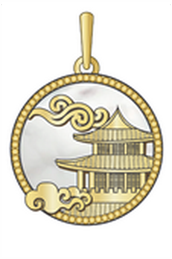 Charm - Mystical Moon Palace Gold 18mm