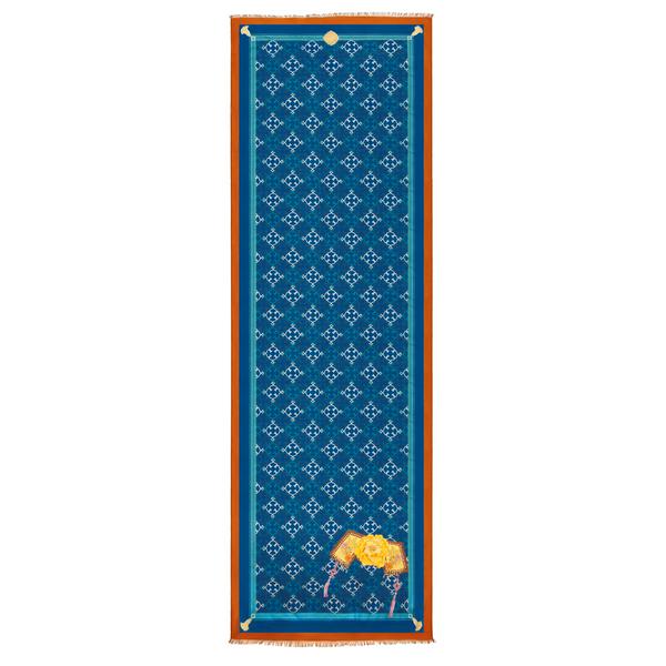 Scarf - Manchurian Elegance Blue (Modal/Cashmere) 
