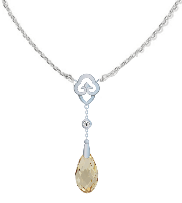 Necklace - Celestial Tassel Champagne