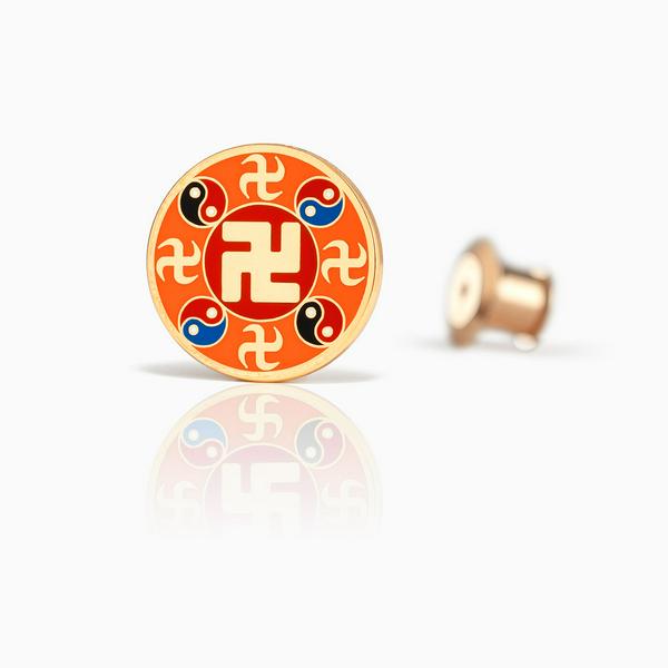Pin - Falun Orange