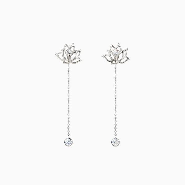 Earrings - Lotus Fairies Silver