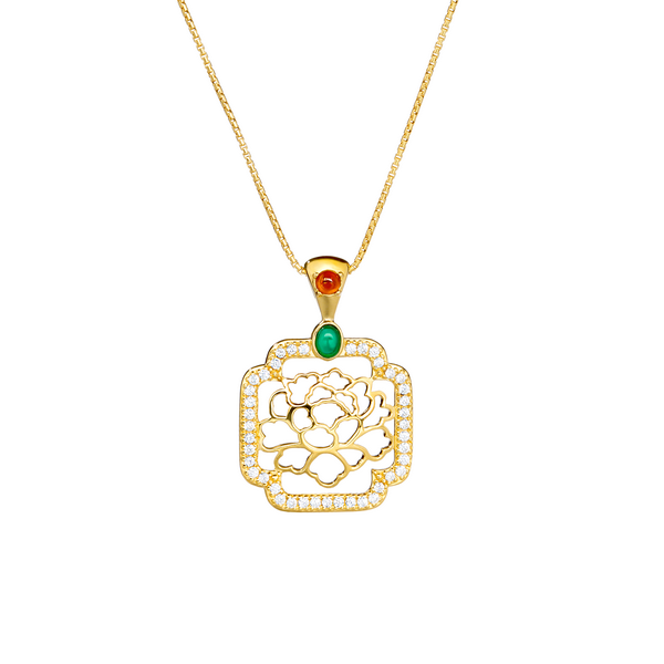 Necklace- Tang Flower Necklace 
