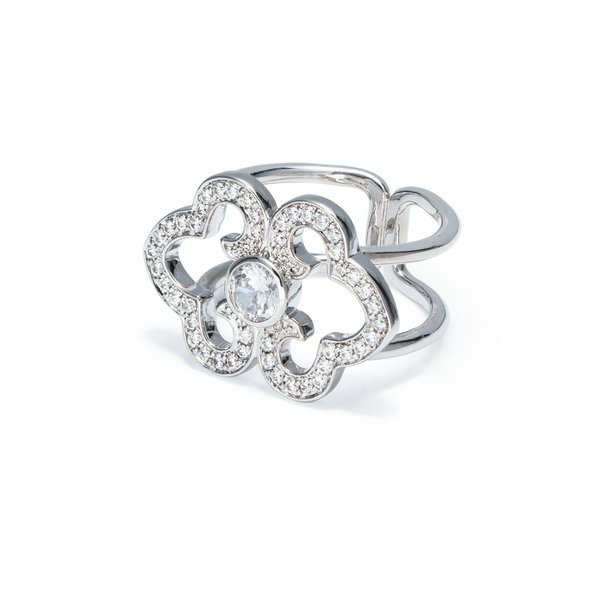 Scarf Ring - Elegant Bliss Silver