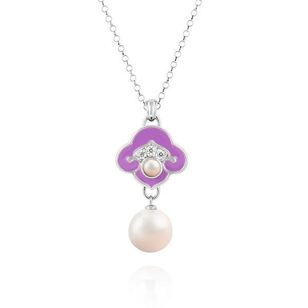 Necklace - Heavenly Cloud purple